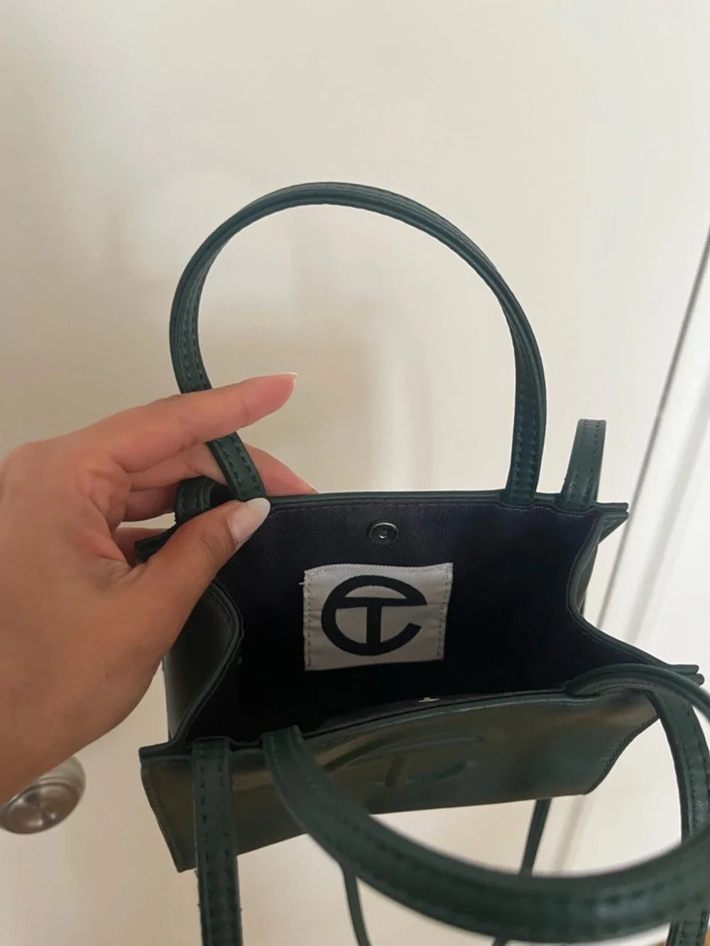Telfar Small Dark Olive Green Bag - Picture 3 of 3